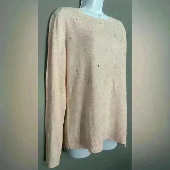 Elle Embellished Crewneck Women's Sweater (280) - Picture 4 of 8